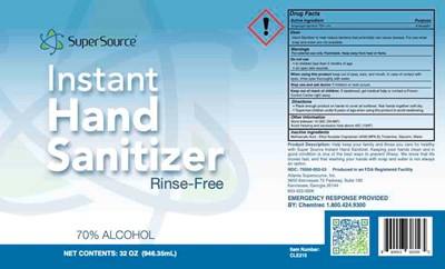 Full Label (Cle215 Instant Hand Sanitizer Ipa 70 Label)